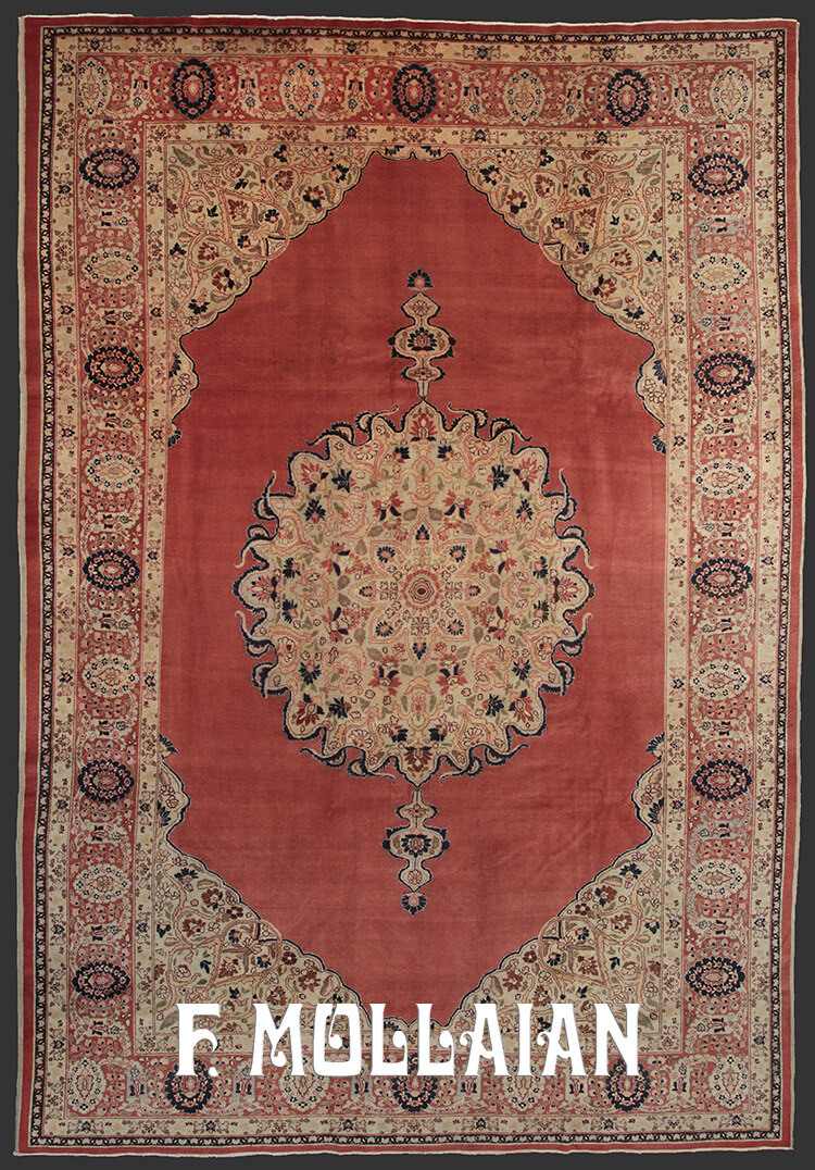 Antique Persian Tabriz Hadji Djalili Carpet n°:23089888